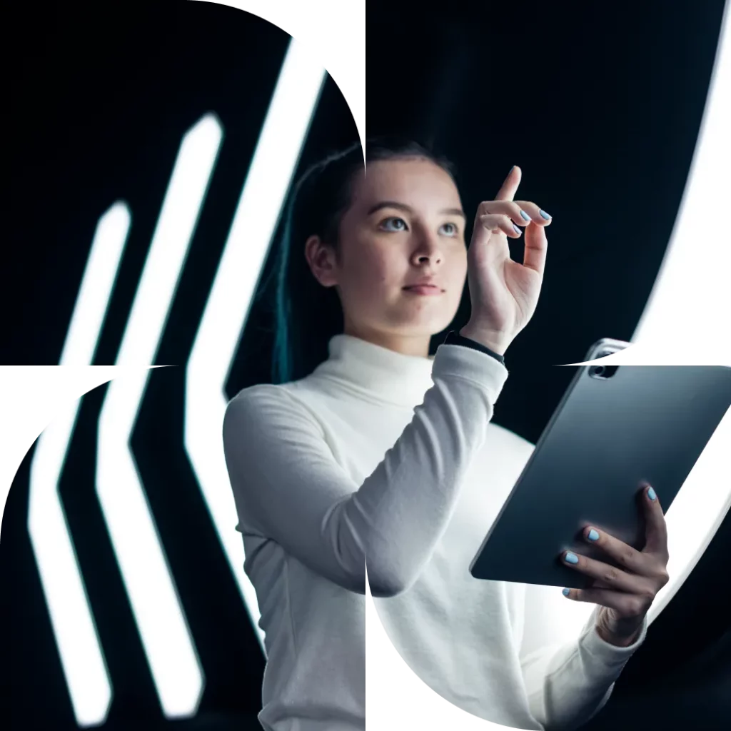 Foto di ragazza con tablet