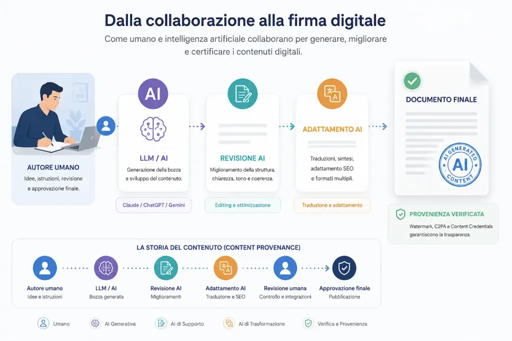 la generazione dei contenuti nell'era della AI